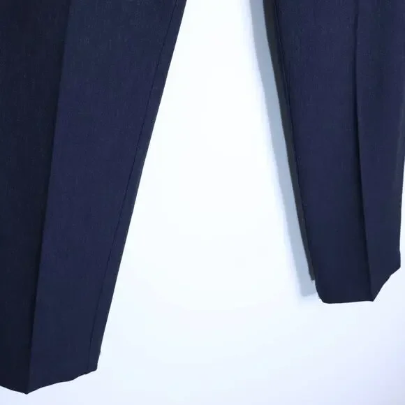 LES DEUX Como Reg Wool Suit Pants Dark Navy Melange Straight Fit Men's 31